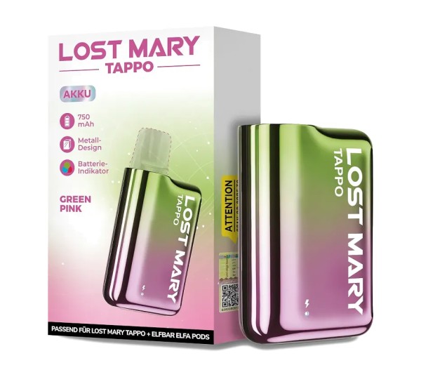 Lost Mary - Tappo Akku - 750 mAh Green Pink