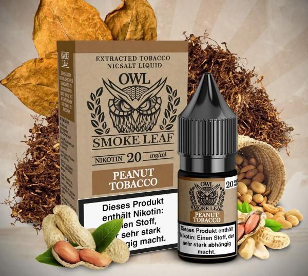 Owl Smoke Leaf - Peanut Tobacco - Nikotinsalz Liquid - 10mg