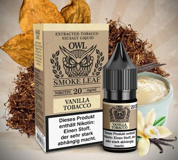 Owl Smoke Leaf - Vanilla Tobacco - Nikotinsalz Liquid - 10mg