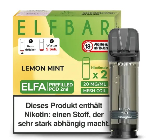 ELFA CP Prefilled Pod Lemon Mint