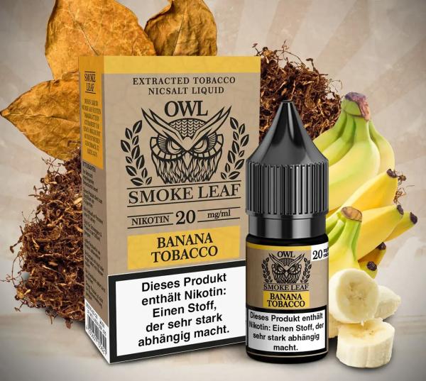 Owl Smoke Leaf - Banana Tobacco - Nikotinsalz Liquid - 20mg