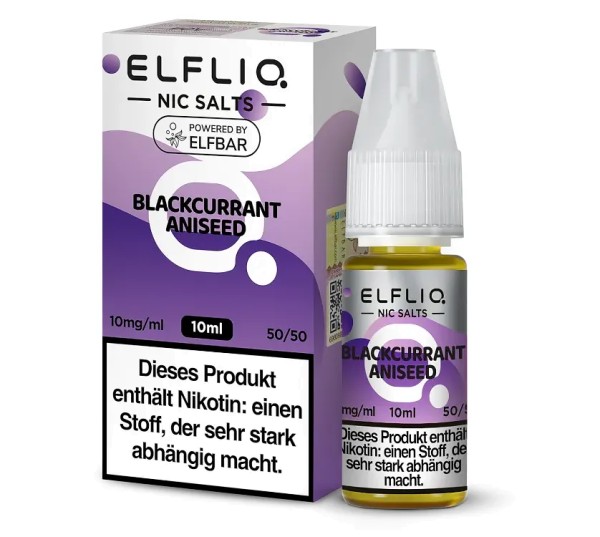 ELFLIQ - Blackcurrant Aniseed - Nikotinsalz Liquid 10 mg/ml