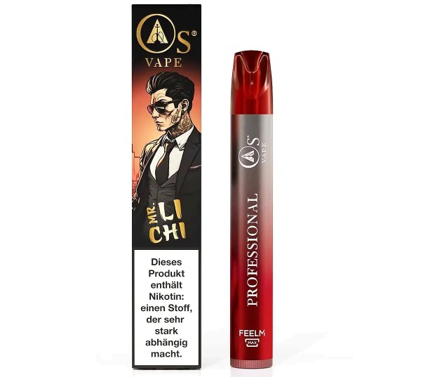O´s Vape Mr. Li Chi Einweg E-Zigarette 20mg/ml