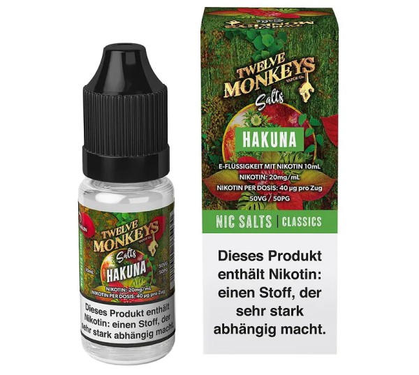 Twelve Monkeys - Hakuna - Nikotinsalz Liquid - 20mg